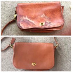 The Designers Leather Clothiers - Before and after of a bag that needed some serious help