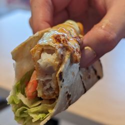 Ghost Taco - Cross-section of my baja fish taco