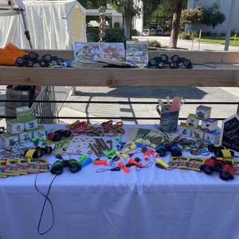 Alosta Brewing Co - Our children's table on the outdoor deck area. Little camping goodies for the kiddos - Breweries Near Me - Covina, California Alosta Brewing Co - Our children's table on the outdoor deck area. Little camping goodies for the kiddos - Breweries Near Me - Covina, California