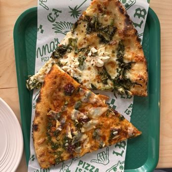 Anna’s Pizza Joint - [bottom] Da' Green Bird, [top] Ripping Rapini - Pizza Near Me - Long Beach, California