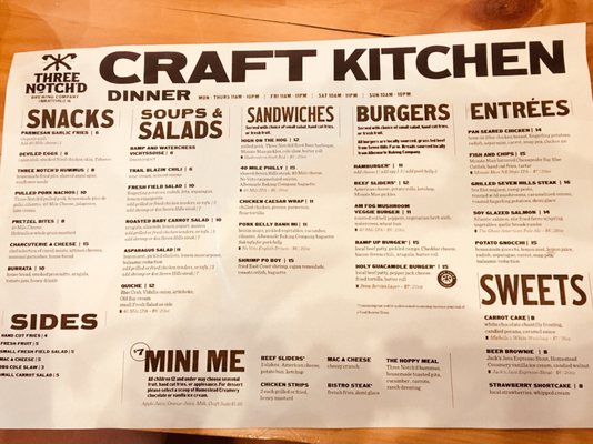 Menu photo 6 Three Notch'd Craft Kitchen & Brewery - Charlottesville Charlottesville, VA Menu photo 6 Three Notch'd Craft Kitchen & Brewery - Charlottesville Charlottesville, VA