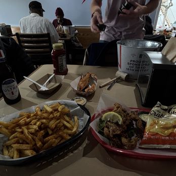 L P Steamers - Old bay fries, steamed and fried crab cake lol - Seafood Near Me - Baltimore, Maryland