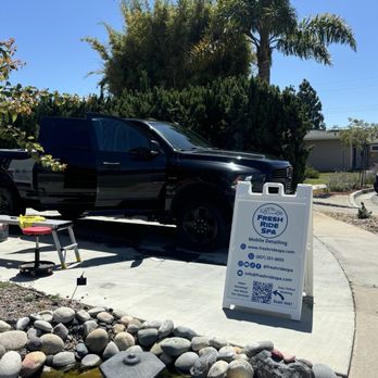 Fresh Ride Spa - My truck getting detailed. - Auto Detailing Near Me
