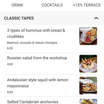 Taller de Tapas - Online menu - Tapas Bars Near Me - Barcelona, B Taller de Tapas - Online menu - Tapas Bars Near Me - Barcelona, B
