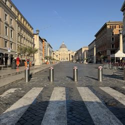 Basilica di San Pietro - Street leading to Basilica