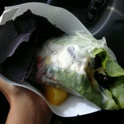 Auntys Lil Green Hut - Mediterranean Wrap. Yum!