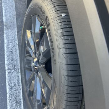 Hyundai of Escondido - They told me that this tire would need to be completely replaced at almost $400, I drove to Discount tire and the repaired it for free. - Auto Repair Near Me - Escondido, California