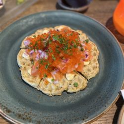 The Salmon - Norwegian waffle "the salmon" (175 krone)