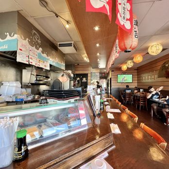 Zen Sushi - View from my seat at the sushi bar. - Sushi Bars Near Me - Aliso Viejo, California Zen Sushi - View from my seat at the sushi bar. - Sushi Bars Near Me - Aliso Viejo, California