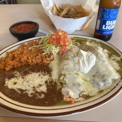Josie's Mexican American Bar & Grill - Shrimp enchiladas in green sauce so Delicious!