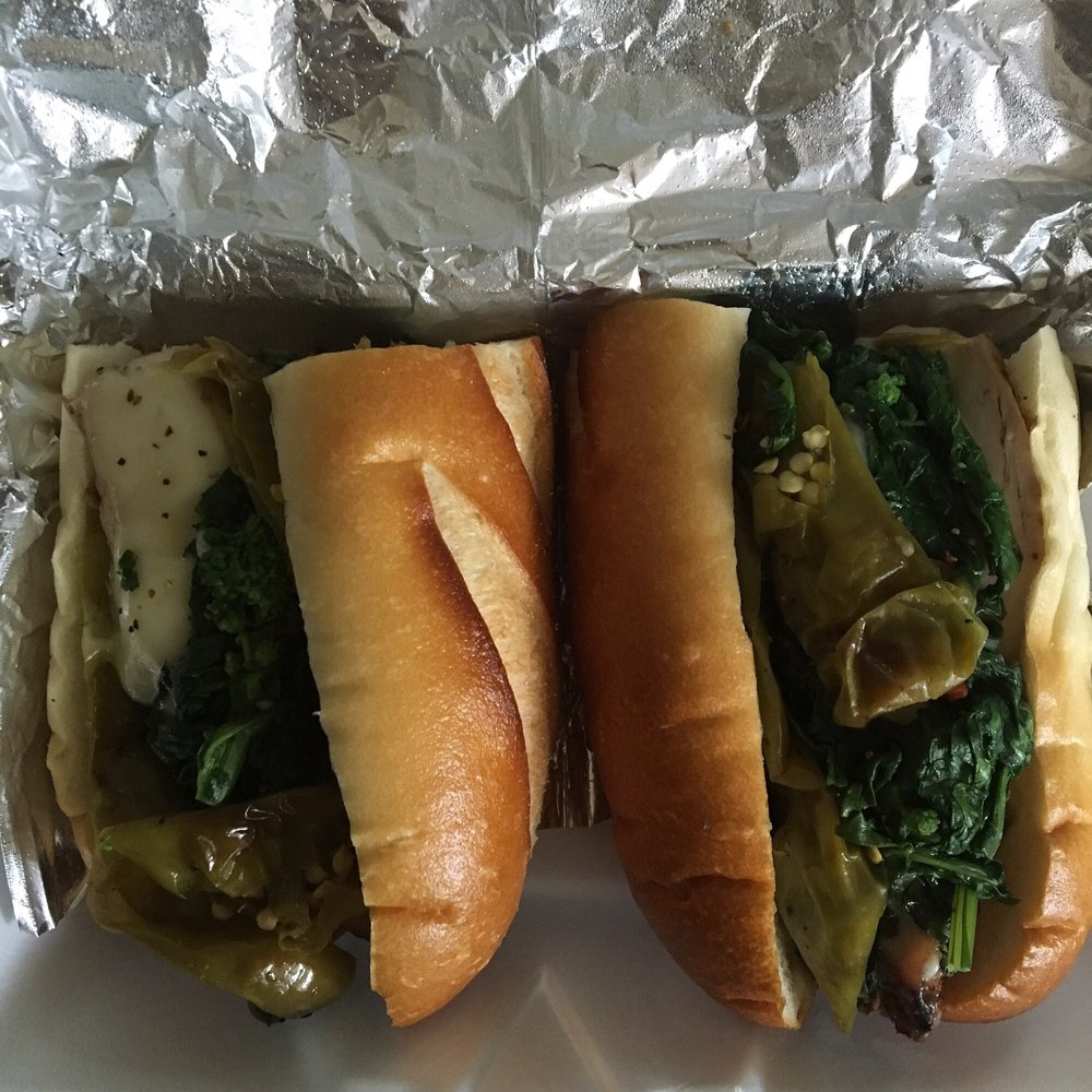 Hot turkey London broil - with broccoli rabe and long hots
