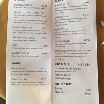 Enigma On The Esplanade - Entrees and mains menu - Pizza Near Me - Whitianga, WKO
