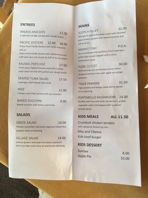 Menu photo 2 Enigma On The Esplanade Whitianga, WKO