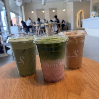 8th Symphony Coffee - Their signature matcha with cold foam, strawberry matcha, cookie butter latte - Coffee & Tea Near Me - Cerritos, California