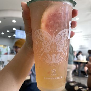 DaYung's Tea - Pink Beauty. Grapefruit, aiyu jelly. Caffeine free I think. - Bubble Tea Near Me - Tempe, Arizona