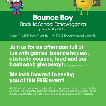 Bounce Boy - free back to school event - Face Painting Near Me Bounce Boy - free back to school event - Face Painting Near Me