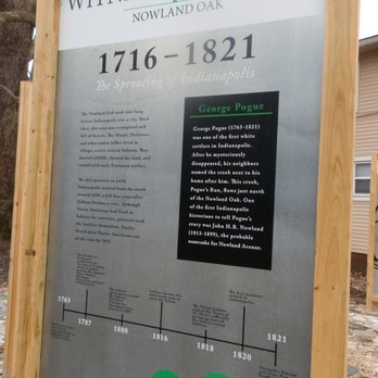Chinquapin Oak Park - Event board in the life of the tree 1716-1821 - Parks Near Me - Indianapolis, Indiana