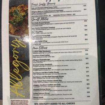 Allegory Kitchen & Bar - Menu - Supper Clubs Near Me - Arlington, Texas