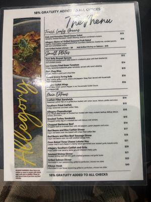 Menu photo 1 Allegory Kitchen & Bar Arlington, TX