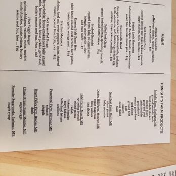 The Hoot - Dinner menu - New American Near Me - Northport, Maine The Hoot - Dinner menu - New American Near Me - Northport, Maine