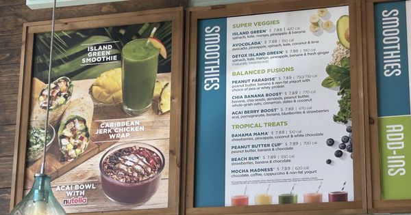 Menu photo 1 Tropical Smoothie Cafe Las Vegas, NV Menu photo 1 Tropical Smoothie Cafe Las Vegas, NV