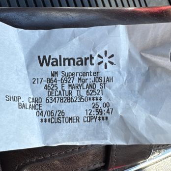 Walmart Supercenter - For a $51 order and my family reunion Meal ruined I got $25 back and I had to drive all the way out here twice to get it. Not very happy wit - Grocery Near Me - Zion, Illinois Walmart Supercenter - For a $51 order and my family reunion Meal ruined I got $25 back and I had to drive all the way out here twice to get it. Not very happy wit - Grocery Near Me - Zion, Illinois