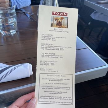 TOWN - Doggie menu - Steakhouses Near Me - San Carlos, California TOWN - Doggie menu - Steakhouses Near Me - San Carlos, California