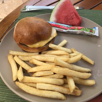 Corkscrew - Cheeseburger with fries and watermelon. All great. - American Near Me - Bonita Springs, Florida