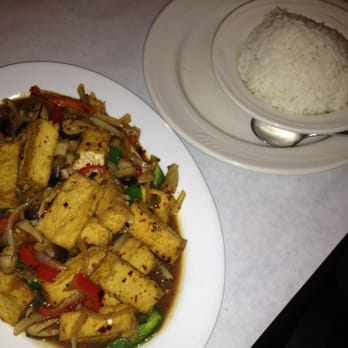 Thai Garden - Spicy basil tofu meal. - Thai Near Me - Schaumburg, Illinois Thai Garden - Spicy basil tofu meal. - Thai Near Me - Schaumburg, Illinois