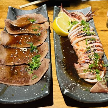 Kimura - Grilled Beef Tongue Grilled Whole Squid - Japanese Near Me - New York, New York
