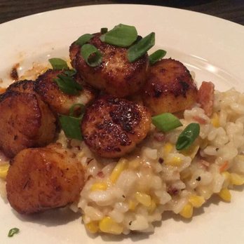 Burtons Grill & Bar - Scallops and corn were amazing. Would be amazing if it were on their menu permanently - New American Near Me - Charlottesville, Virginia