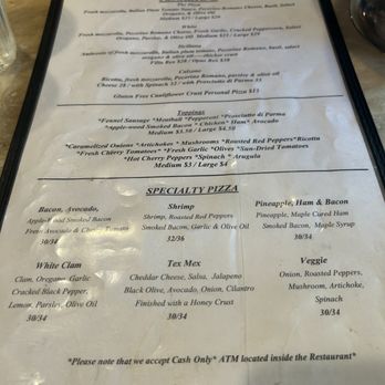 Ignazio's - Menu - Pizza Near Me - Brooklyn, New York