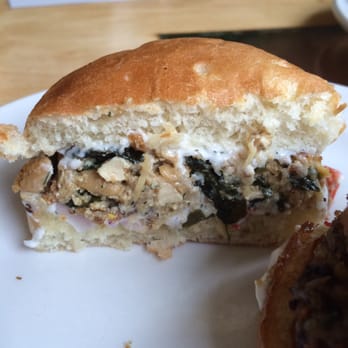 Leaf Vegetarian Restaurant - Mushroom slider and crab cake slider. Both are great. - Vegetarian Near Me - Boulder, Colorado Leaf Vegetarian Restaurant - Mushroom slider and crab cake slider. Both are great. - Vegetarian Near Me - Boulder, Colorado