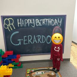 Personal birthday message which was very sweet.