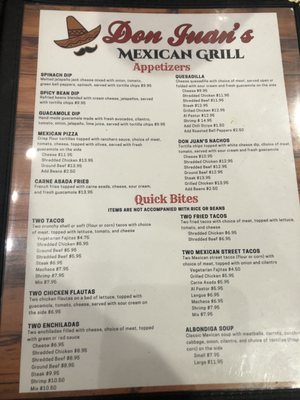 Menu photo 8 Don Juan's Mexican Grill Glendale, AZ Menu photo 8 Don Juan's Mexican Grill Glendale, AZ