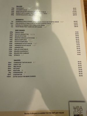 Menu photo 5 Základna Prague, PR Menu photo 5 Základna Prague, PR
