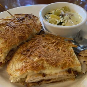 David's Grill - The Hawk with a cup of their house-made soup.   I need this in my life, again. - American Near Me - Sparks, Nevada