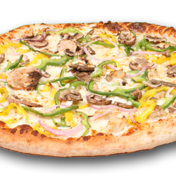Cousin Vinny's Pizza - Steak Formaggio - White American Cheese, Steak, Red Onion, Green Pepper, Fresh Mushroom, Banana Peppers & Extra Cheese - Pizza Near Me - Kettering, Ohio Cousin Vinny's Pizza - Steak Formaggio - White American Cheese, Steak, Red Onion, Green Pepper, Fresh Mushroom, Banana Peppers & Extra Cheese - Pizza Near Me - Kettering, Ohio