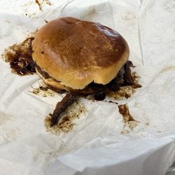 Dickey's - Poor example for a burnt ends sandwich