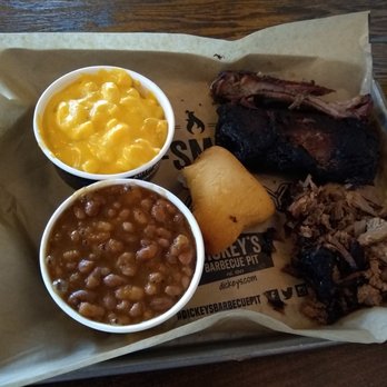 Dickey's Barbecue Pit - Two Meat with Ribs and Chopped Brisket. - Barbeque Near Me - Eagan, Minnesota
