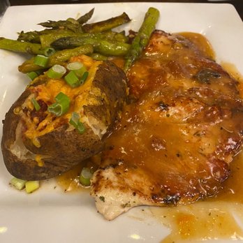 Brewsters Bar & Grill - Venetian apricot chicken, loaded baked potato - New American Near Me - Galt, California