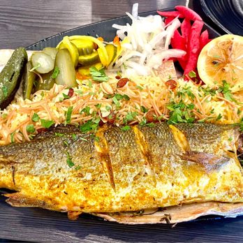 Ney Restaurant - Roasted Mediterranean Sea Bass (Masgouf) - Mediterranean Near Me - La Mesa, California Ney Restaurant - Roasted Mediterranean Sea Bass (Masgouf) - Mediterranean Near Me - La Mesa, California