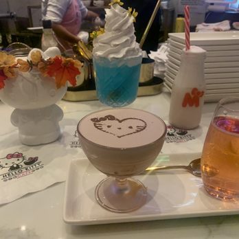 Hello Kitty Cafe - Failing in love, Dear Daniel, Mint to Be, Strawberries + Cocoa Cream with Rose! - Cafes Near Me - Irvine, California