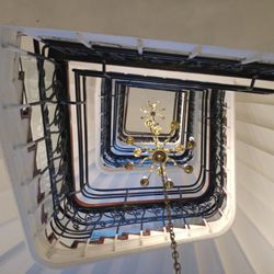 Saga Hotel Oslo Central - The central staircase...luckily there is also an elevator!