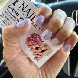 Dip nails with accent color - $45