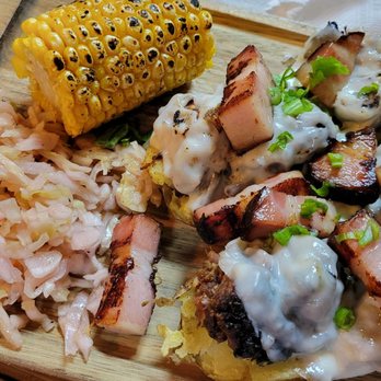Goodies In the Pantry - The Stuffed baked potato plate.  A delicious surprise. - Barbeque Near Me - Orange, California