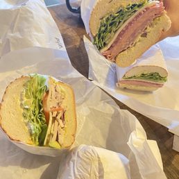 Avocado and Italian sandwich