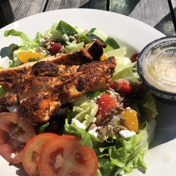 The Conch House Restaurant - Salad with Jerk Chicken - Caribbean Near Me - Saint Augustine, Florida The Conch House Restaurant - Salad with Jerk Chicken - Caribbean Near Me - Saint Augustine, Florida