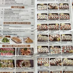 A&A Sushi - Menu as of 12/30/22