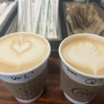 Crema Coffee Roasters - Left: SF Vanilla Latte, Right: Cubano - Coffee & Tea Near Me - Nashville, Tennessee Crema Coffee Roasters - Left: SF Vanilla Latte, Right: Cubano - Coffee & Tea Near Me - Nashville, Tennessee